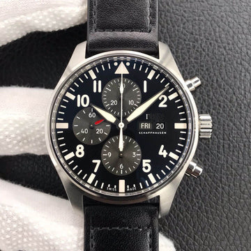 IWC PILOT IW377709 ZF FACTORY BLACK STRAP