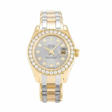 Rolex Tridor Pearlmaster Ladies Gold & Diamond 80298-0048 1:1 12A Super Clone