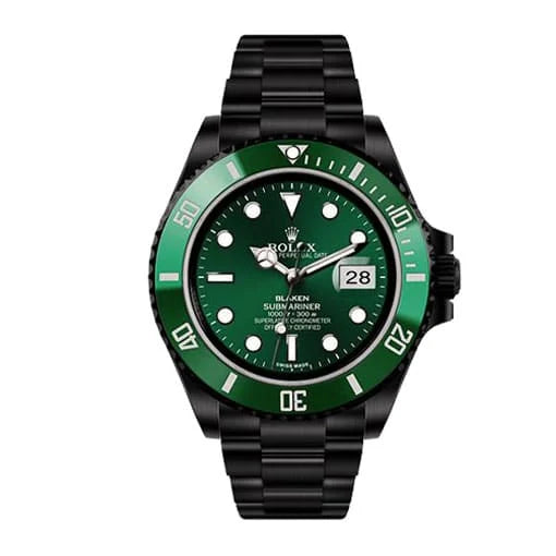 Rolex Submariner Blaken 116611N Green Dial 1:1 12A Super Clone