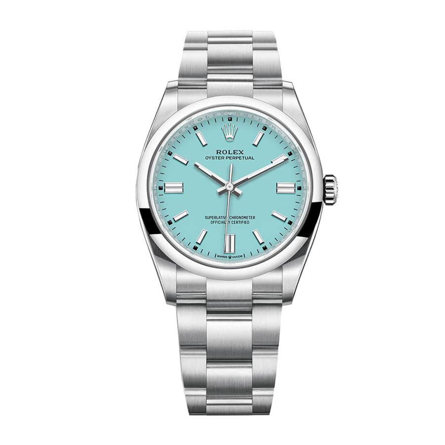 Rolex Oyster Perpetual Aqua Dial 126000 1:1 12A Super Clone