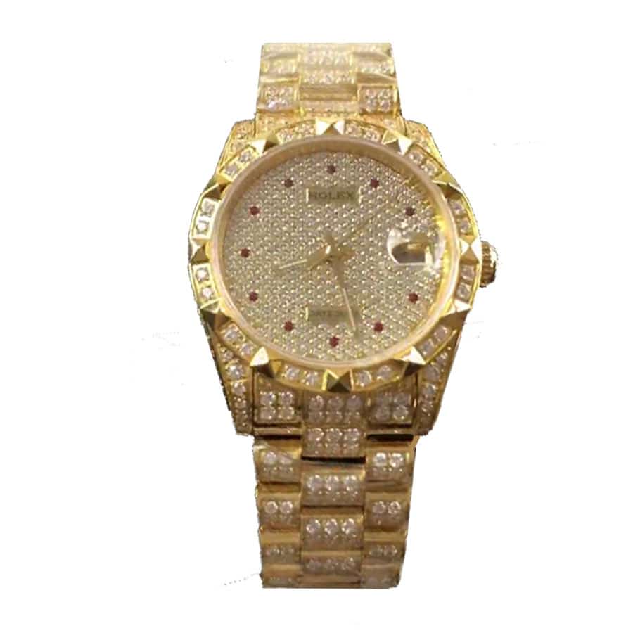 Rolex Gold Full Diamond 1:1 12A Super Clone