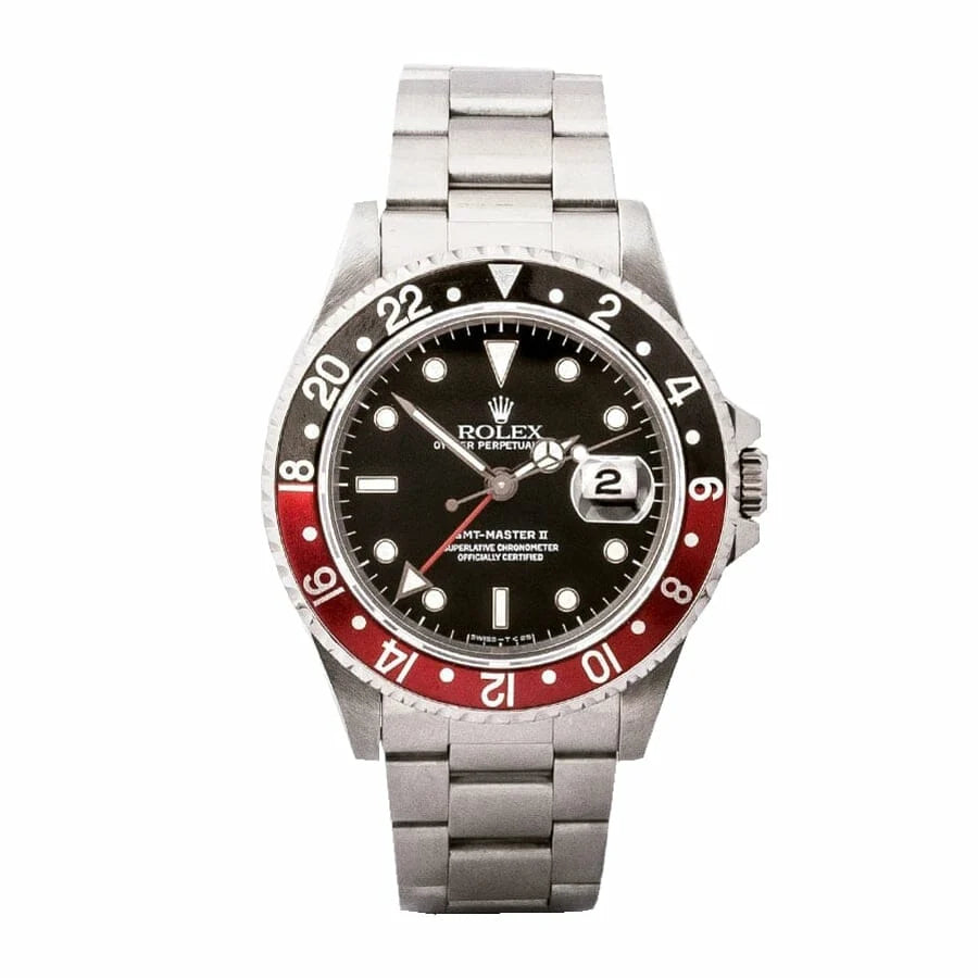 Rolex GMT-Master II Red & Black Bezel Black Dial Coke 16710 Oyster 1:1 12A Super Clone