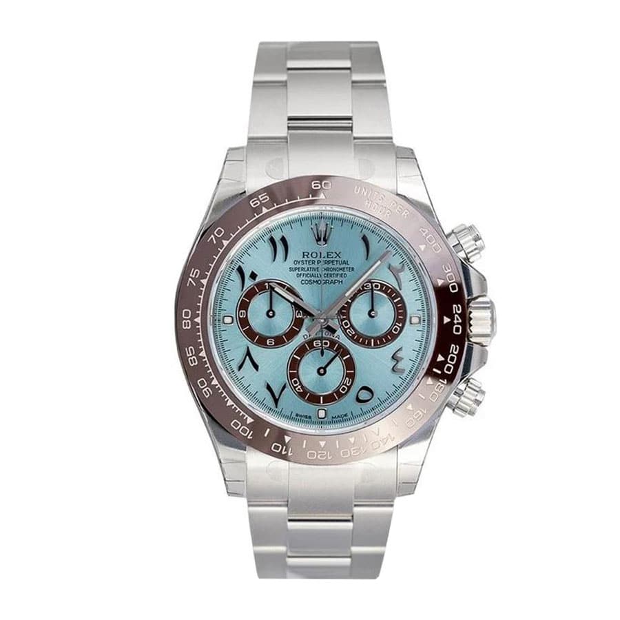 Rolex Daytona Platinum Ice-Blue Arabic Dial 116506-0001 Oyster 1:1 12A Super Clone