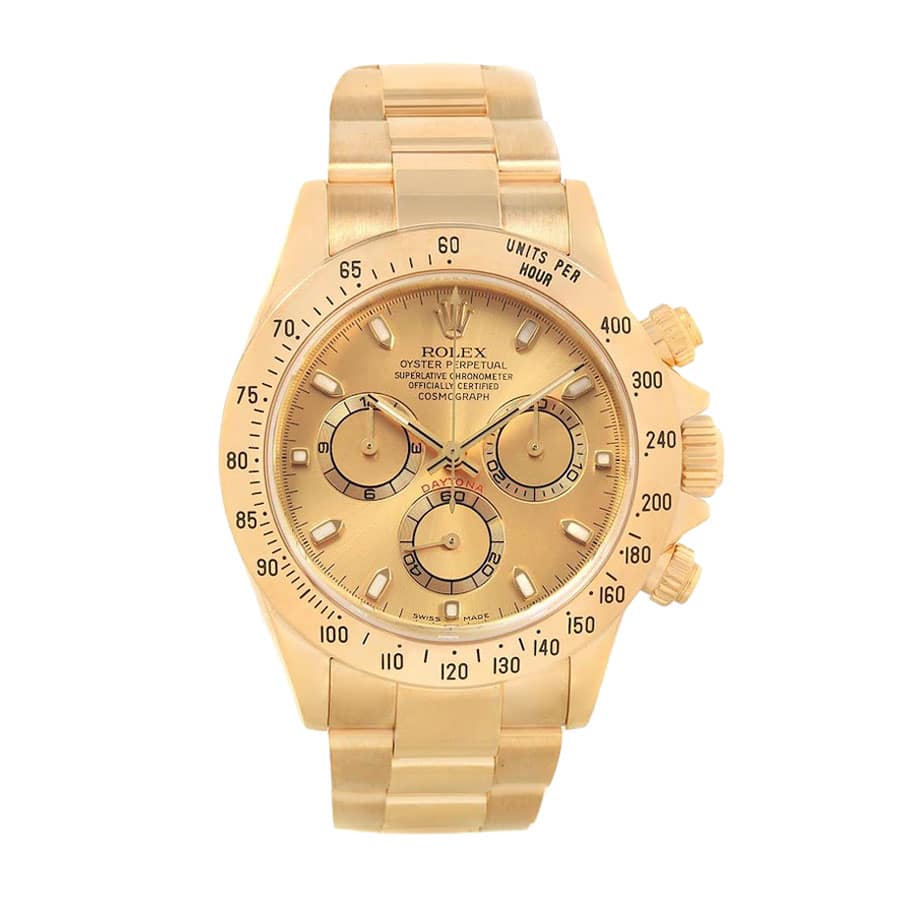 Rolex Daytona Cosmograph Yellow Gold Dial 116528 Oyster 1:1 12A Super Clone