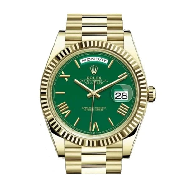 Rolex Day-Date Green Roman Dial