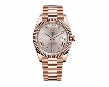 Rolex Day-Date 228235 AR Rose Gold Wrapped Rhodium Dial 1:1 12A Super Clone