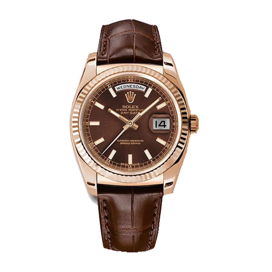 Rolex Day-Date 118135 V5 Brown Dial 1:1 12A Super Clone