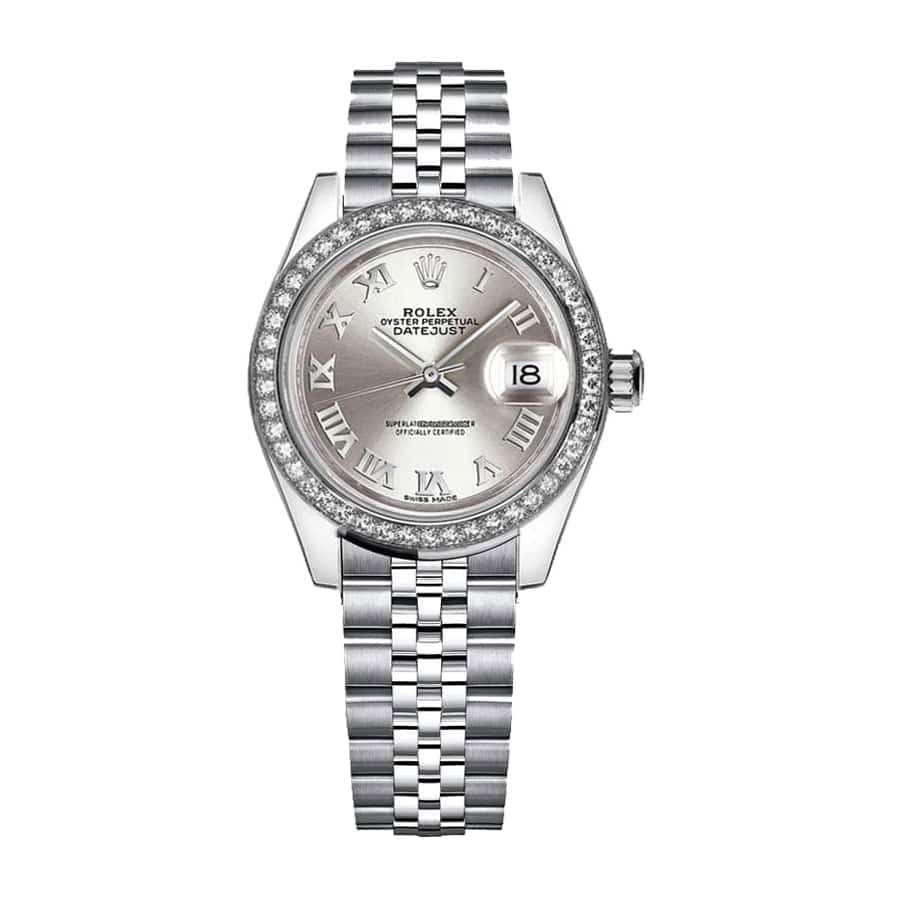 Rolex Datejust 279166 Platinum Automatic Grey With Diamond Dial Jubilee 1:1 12A Super Clone