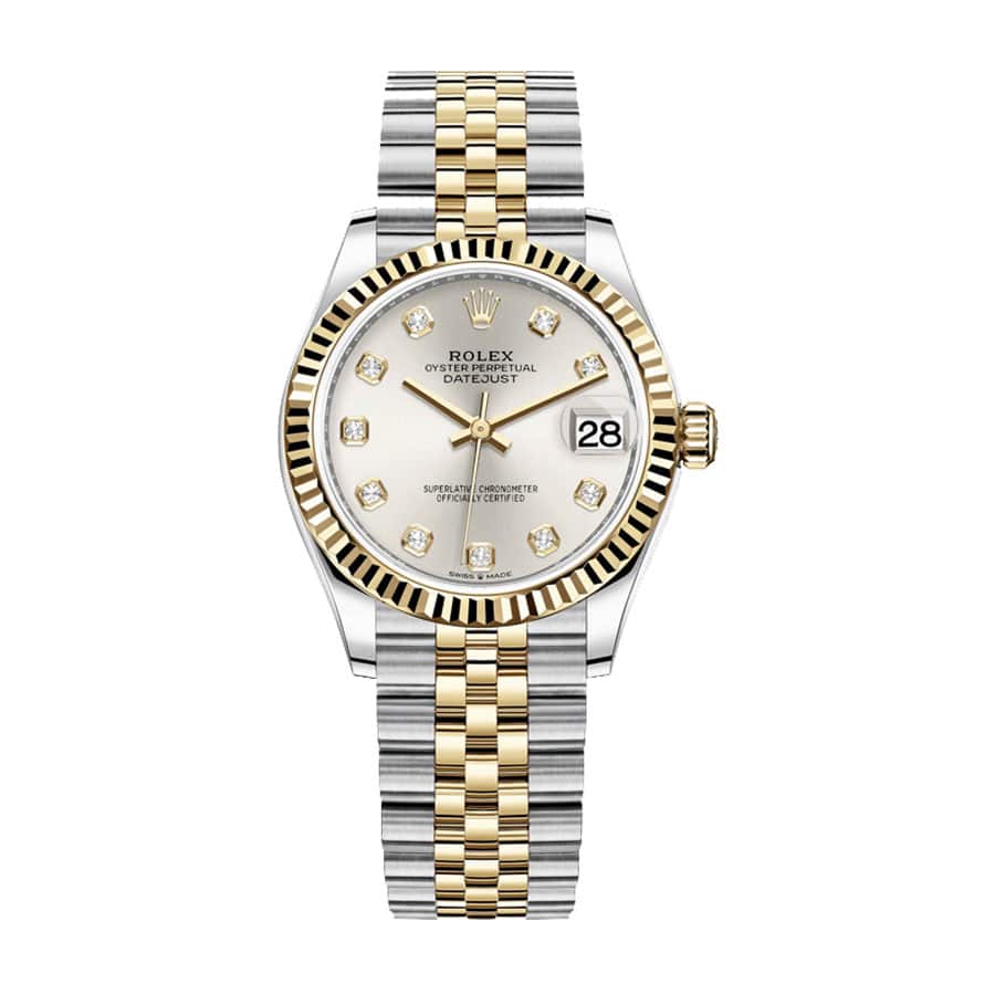 Rolex Datejust 278273 Steel And Yellow Gold Silver With Diamond Dial 1:1 12A Super Clone