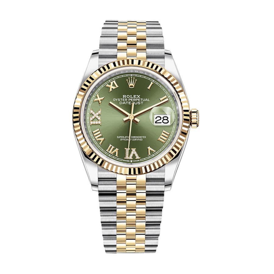 Rolex Datejust 126283RBR Green Roman Dial 1:1 12A Super Clone