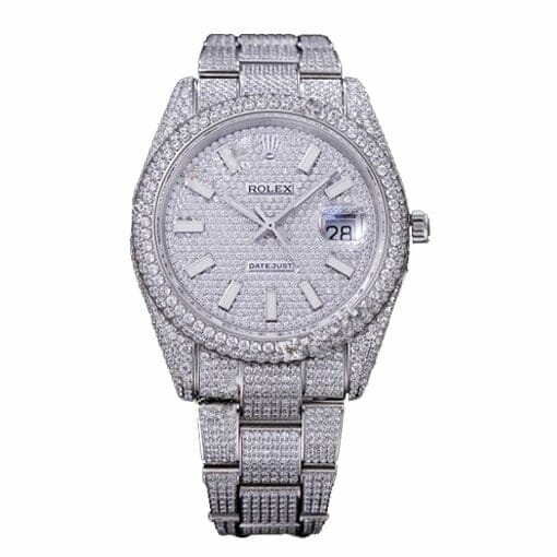 Rolex Datejust 116334 Iced Out Diamond Pave Dial 1:1 12A Super Clone