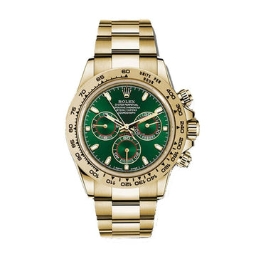 Rolex Cosmograph Daytona Oyster Yellow Gold Green Dial 116508-0013 1:1 12A Super Clone