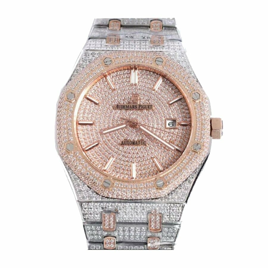 Audemars Piguet Royal Oak Selfwinding 15400SR.OO.1220SR.01 Iced Out 1:1 12A Super Clone