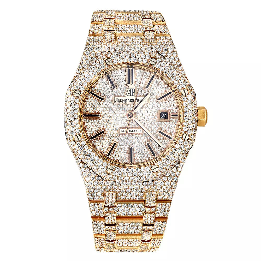 Ap Royal Oak Iced Out Gold 1:1 12A Super Clone