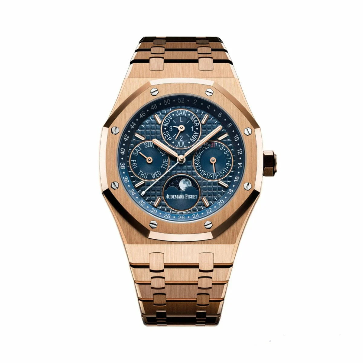 AP Rose Gold Blue Dial 1:1 12A Super Clone