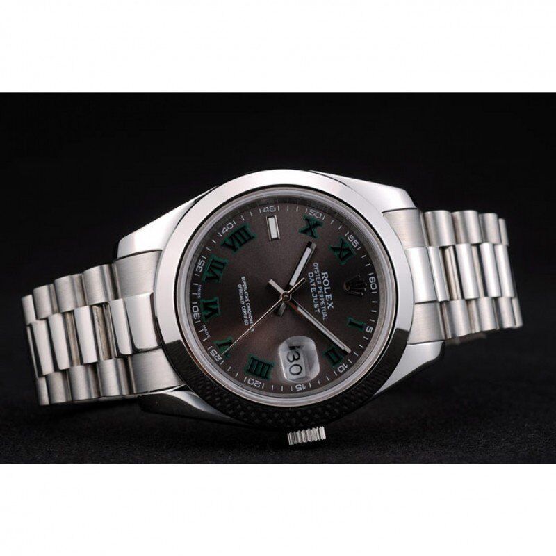 Rolex DateJust Bezel Grey Dial 42000 Men 41MM