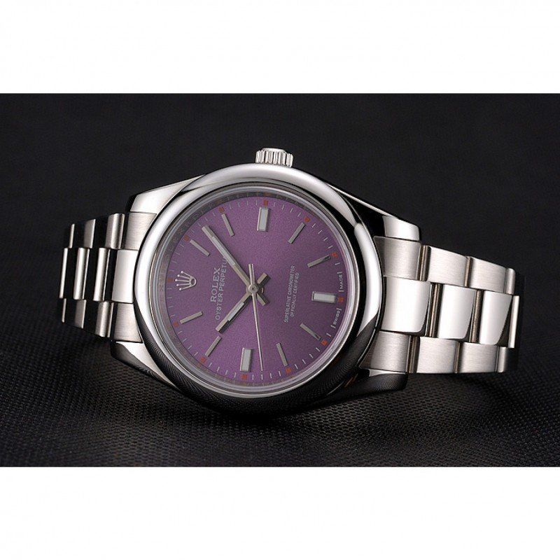 Rolex Oyster Perpetual Red Grape Dial  Men 41MM